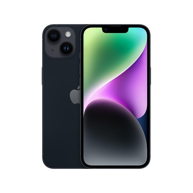 iPhone begagnad - iPhone 14 128GB Midnight Black med 1 års garanti (beg med nytt batteri)