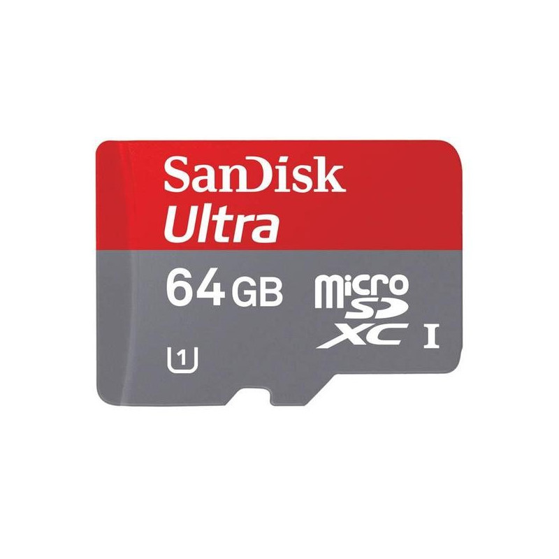 SanDisk minneskort microSDXC + SDXC 64GB (Class 10) Minneskort - SanDisk minneskort microSDXC + SDXC 64GB (Class 10)