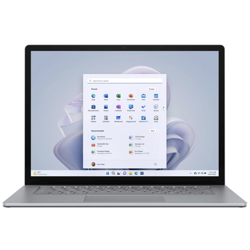 Laptop 13" beg - Microsoft Surface Laptop 5 15" Touch i7 12th 16GB 512GB W11P Platinum (beg)
