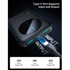 Joyroom powerbank 5 000 mAh med 1x USB-C och 2x USB-A Portabla batterier - Joyroom powerbank 5 000 mAh med 1x USB-C och 2x USB-A