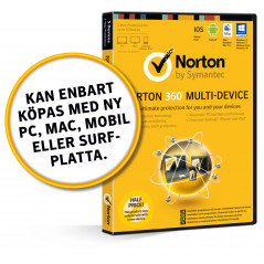 Antivirus - Norton 360 Multi-Device för 5 enheter - halva priset!