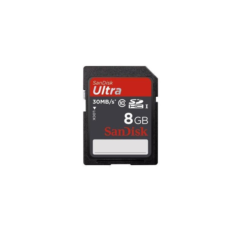 Sandisk minneskort SDHC 8GB (Class 10) Minneskort - Sandisk minneskort SDHC 8GB (Class 10)