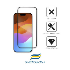 Svensson Plus skärmskydd i härdat glas för iPhone 15 och iPhone 16