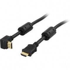 Skärmkabel & skärmadapter - Vinklad HDMI-kabel 10 meter