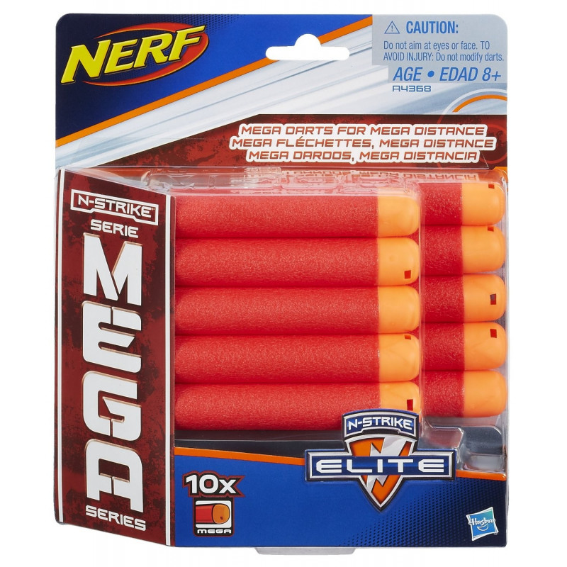 Nerf Mega kit med 10 stora pilar Nerf guns - Nerf Mega kit med 10 stora pilar
