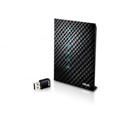 Router 450+ Mbps - Asus trådlös dual band AC-router inkl USB-nätverkskort