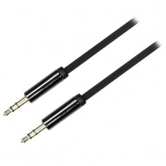 Deltaco ljudkabel 3.5mm till 3.5mm 1 meter (AUX)