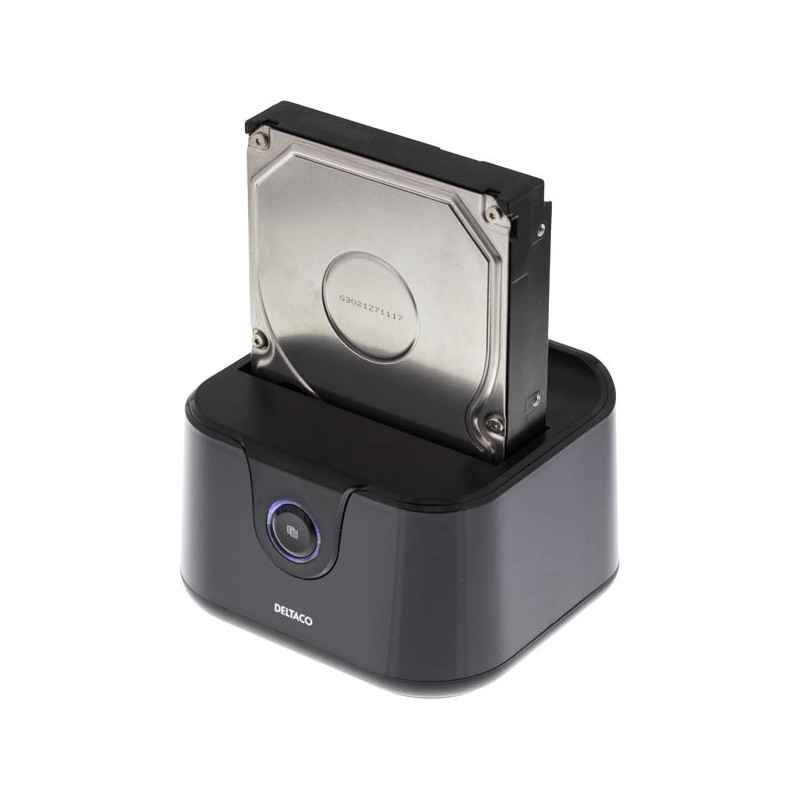 Dockningsstation för hårddisk - USB 3.0-dockningsstation för 2.5" och 3.5" SATA-hårddiskar