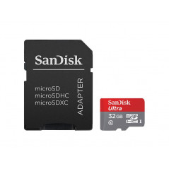 Minneskort - Sandisk Ultra microSDHC + SDHC 32GB (Class 10)