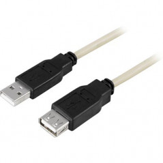 USB-kablar & USB-hubb - Förlängningskabel USB