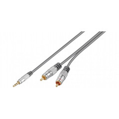 Ljudkabel & ljudadapter - Home Theater ljudkabel 3,5 mm till 2x RCA (10m)