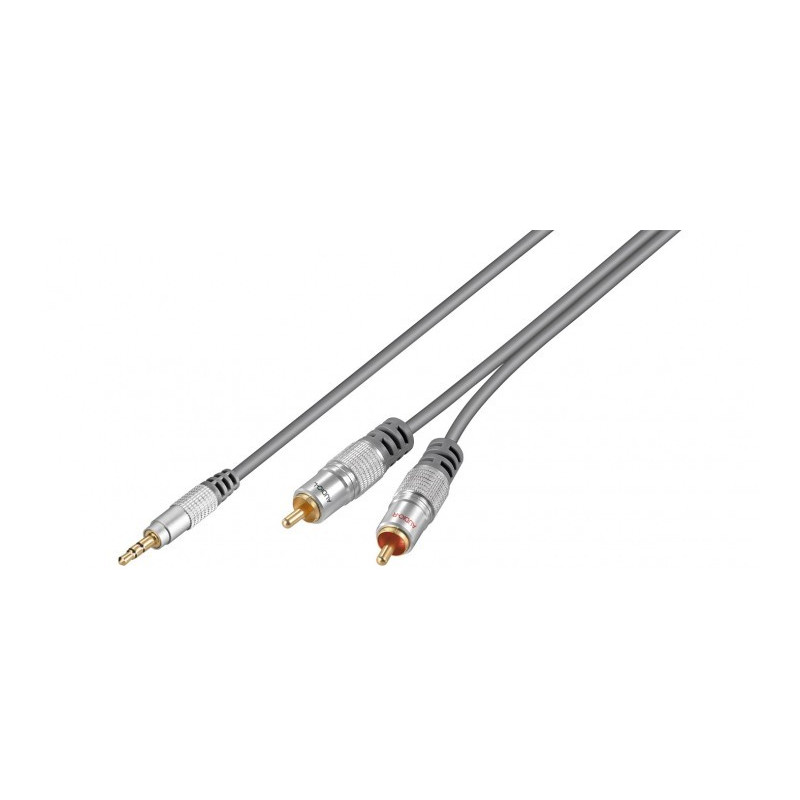 Ljudkabel & ljudadapter - Home Theater ljudkabel 3,5 mm till 2x RCA (10m)