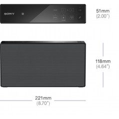 Portabla högtalare - Sony SRS-X55 trådlös bluetooth-högtalare svart