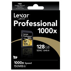 Minneskort - Lexar Professional minneskort SDXC 128GB (Class 10 UHS-II)