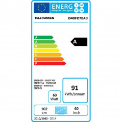 TV-apparater - Telefunken 40-tums LED-TV