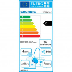 Dammsugare - Grundig Dammsugare VCC7070C Påslös