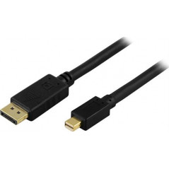 Skärmkabel & skärmadapter - MiniDisplayPort till DisplayPort-kabel 1 meter