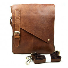 Datorväska - Messenger bag i brunt läder