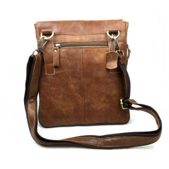 Datorväska - Messenger bag i brunt läder