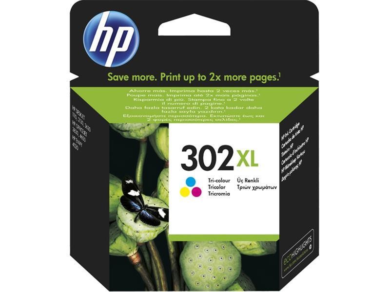 Bläckpatron HP 302 XL Tricolor