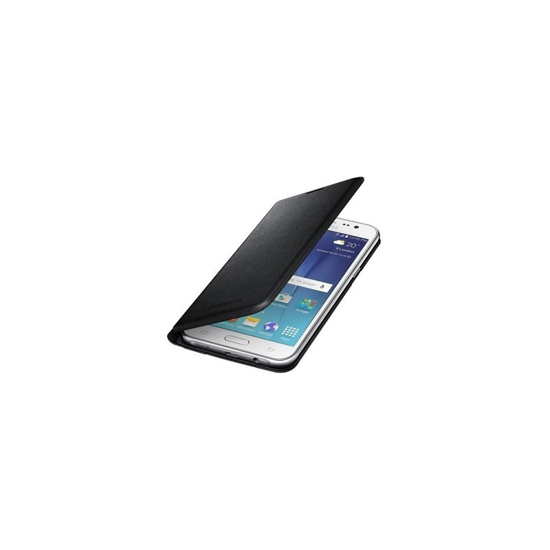 Skal och fodral - Samsung Flip Wallet Black till Samsung Galaxy J5