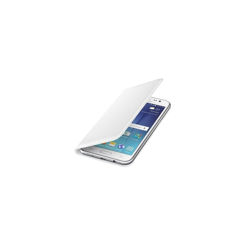 Skal och fodral - Samsung Flip Wallet White till Samsung Galaxy J5