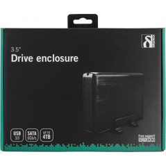 Kabinett för hårddisk - USB 3.0-kabinett för intern 3.5" SATA-hårddisk