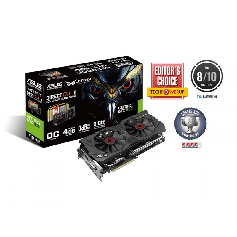 Komponenter - Asus GeForce GTX 980 DC2 OC Strix 4GB