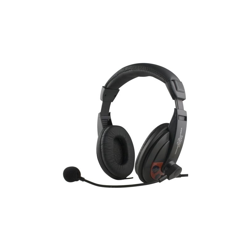 Chatheadset - Deltaco headset med 2x 3.5 mm AUX anslutning