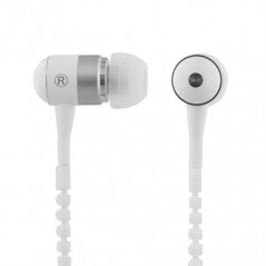 In-ear - Zipper In-ear-headset från Streetz Vit