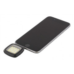 Selfiestick & foto - Streetz Selfie LED blixt för smartphones, 3,5mm