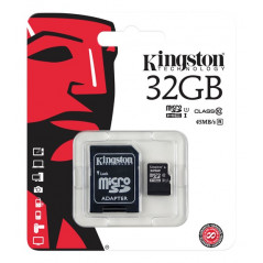 Minneskort - Kingston microSDHC + SDHC 32GB (Class 10)