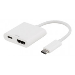 Skärmkabel & skärmadapter - USB-C Multiport till HDMI-adapter med USB-C-laddport 60W