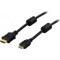 Skärmkabel & skärmadapter - MiniHDMI till HDMI-kabel 2M kabel