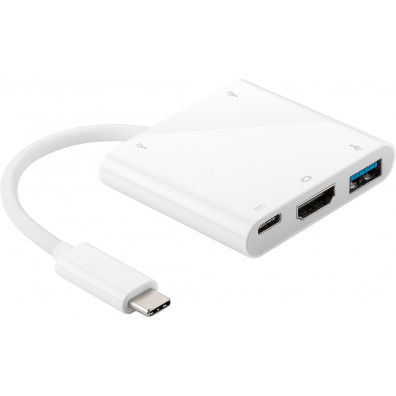 Skärmkabel & skärmadapter - USB-C Multiport adapter till HDMI, USB-C och 3x USB