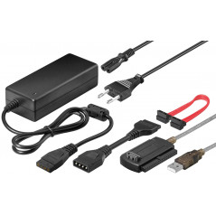 Dockningsstation för hårddisk - USB-adapter för 2.5" och 3.5" IDE och SATA-hårddiskar