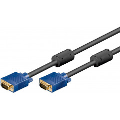 Goobay guldpläterad VGA-kabel i flera längder
