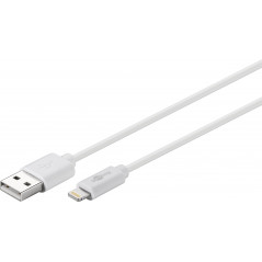 Laddare och kablar - Goobay MFI-certifierad lightningkabel i flera längder, vit