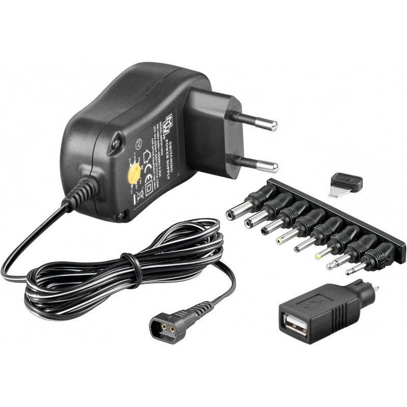 Universal laddare dator - 12 Watts 12V AC-adapter universal (3-12 Volt)
