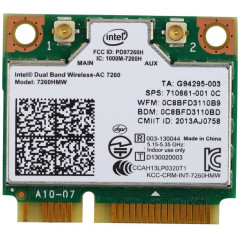 Trådlösa nätverkskort - Intel Dual Band Wireless-AC 7260 trådlöst nätverkskort