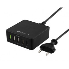 Laddare och kablar - 5-portars laddstation med USB-C och USB