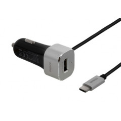 Laddare och kablar - Billaddare med USB-C och USB-port