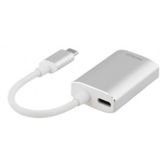 Skärmkabel & skärmadapter - USB-C till HDMI-adapter med USB-C-laddport