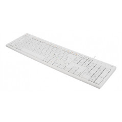 Trådade tangentbord - Deltaco USB-tangentbord vit