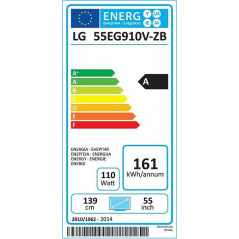TV-apparater - LG 55-tums OLED TV 55EG910V - Visnings-Ex