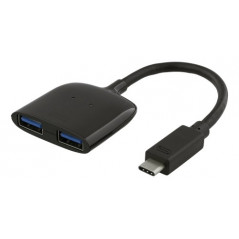USB-kablar & USB-hubb - USB-C-hubb med 2 USB 3.1-portar