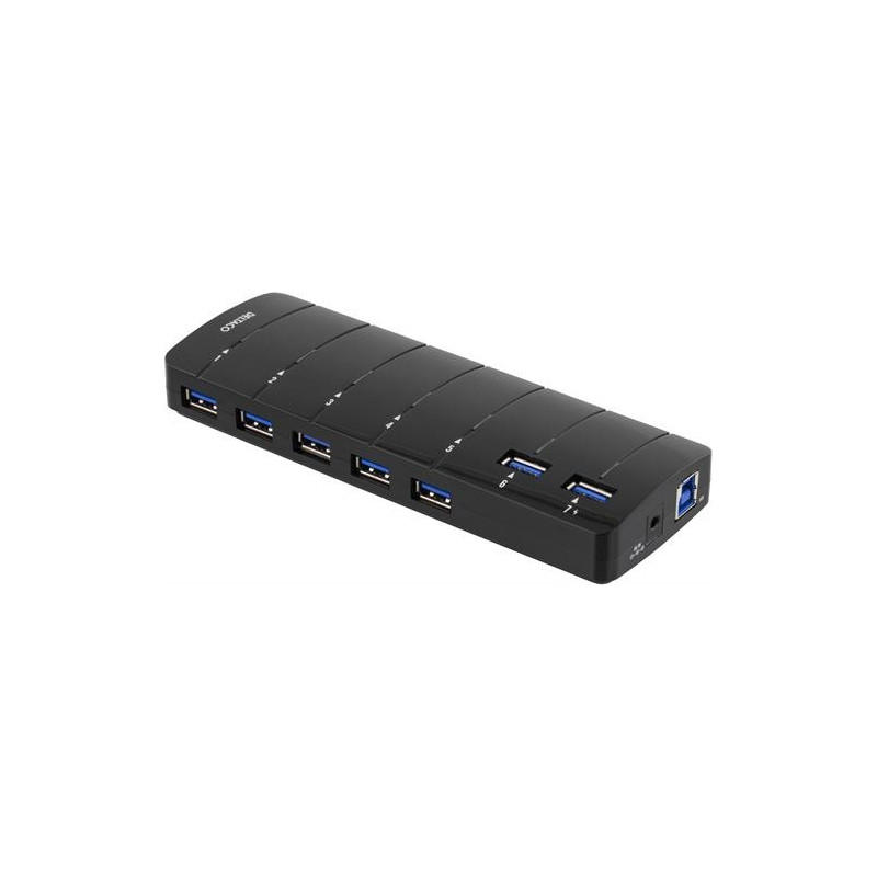 USB-kablar & USB-hubb - Deltaco USB-hubb 7 portar