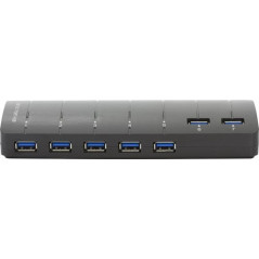 USB-kablar & USB-hubb - Deltaco USB-hubb 7 portar