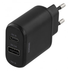 Laddare och kablar - Väggladdare med USB-C och USB