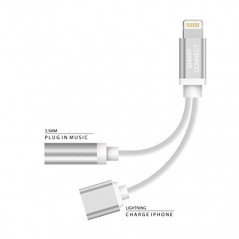 Övriga tillbehör - Lightning till 3.5mm ljud-adapter med laddning